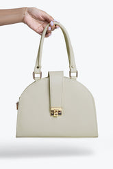DOME SHAPED CROSSBODY - WHITE - M047